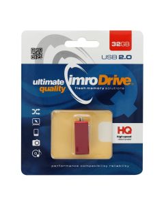 Imro Edge USB 2.0 Flash Drive Memory Stick 32GB Red