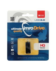 Imro Edge USB 2.0 Flash Drive Memory Stick 8GB Black