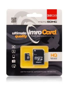 Imro Memory Card microSDHC 32gb - Class 10 UHS-I with Adaptor