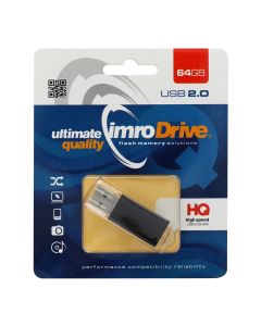 Imro USB 2.0 Flash Drive Memory Stick 64GB Black