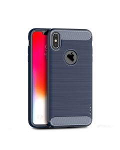 iPAKY Carbon Rugged Armor Case Blue (iPhone Xs Max)
