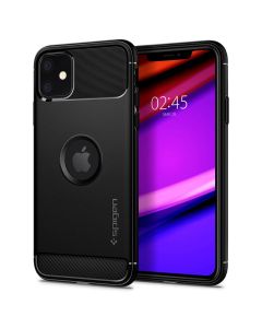 Spigen Rugged Armor Tough Case (076CS27183) Matte Black (iPhone 11)