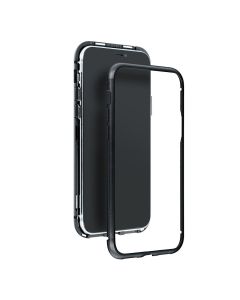 Magneto Bumper Case - Μαγνητική Θήκη Clear / Black (iPhone 12 Mini)