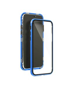 Magneto Full Glass Case - Μαγνητική Θήκη Clear / Blue (iPhone 12 Pro Max)