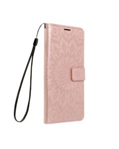 Forcell MEZZO Smart Book Case με Δυνατότητα Stand Θήκη Πορτοφόλι Rose Gold Mandala (iPhone 13 Pro Max)