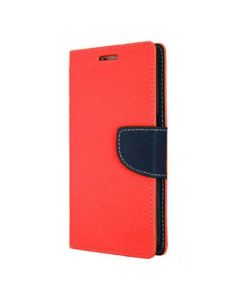 Tel1 Fancy Diary Case Θήκη Πορτοφόλι με δυνατότητα Stand Red / Navy (iPhone 6 / 6s)