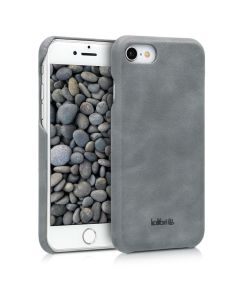 Kalibri Leather Hard Case Δερμάτινη Θήκη (39345.19) Dark Grey (iPhone 7 / 8 / SE 2020 / 2022)