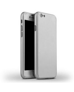 360 Full Cover Case & Tempered Glass - Silver (iPhone 7 Plus / 8 Plus)