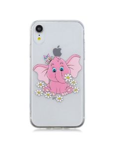 Slim Fit Art Case Elephant and Daisy Θήκη Σιλικόνης (iPhone XR)