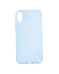 Slim Fit Gel Case White Rays Θήκη Σιλικόνης Διάφανη Μπλε / Λευκό (iPhone X / Xs)
