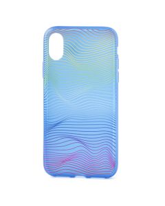 Slim Fit Gel Case Color Curves Θήκη Σιλικόνης Διάφανη Μπλε (iPhone X / Xs)