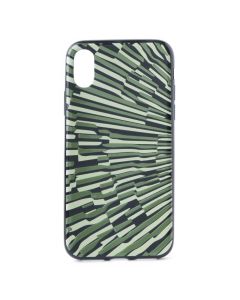 Slim Fit Gel Case Green Rays Θήκη Σιλικόνης Πράσινο (iPhone X / Xs)