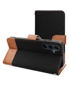 Jeans Book Case Θήκη Πορτοφόλι με Stand - Black (Xiaomi Redmi Note 14 5G)