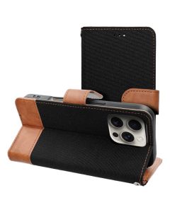 Jeans Book Case Θήκη Πορτοφόλι με Stand - Black (iPhone 17)