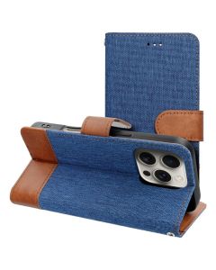 Jeans Book Case Θήκη Πορτοφόλι με Stand - Blue (iPhone 17)