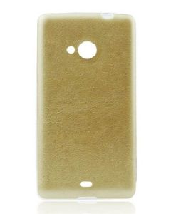 Leather Pattern Jelly Case Gold (LG G4c / LG Magna)