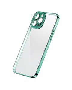 Joyroom JR-BP907 Chery Mirror Electroplated Hard Back Cover - Θήκη Πλαστική Clear / Light Green (iPhone 13)
