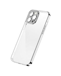 Joyroom JR-BP907 Chery Mirror Electroplated Hard Back Cover - Θήκη Πλαστική Clear / Silver (iPhone 13)