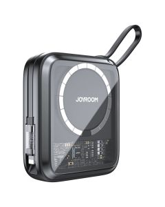 Joyroom Icy Series JR-L007 MagSafe Wireless Power Bank 10000mAh 22.5W with Lightning Cable Εξωτερική Μπαταρία - Black