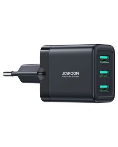 Joyroom JR-TCN02 Mains Charger 3xUSB-A 17W 3.4A Φορτιστής - Black