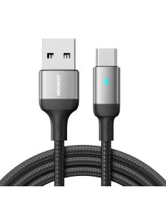 Joyroom S-UC027A10 A10 Series USB to Type-C Cable 3A 1.2m Καλώδιο Φόρτισης και Μεταφοράς Δεδομένων - Black