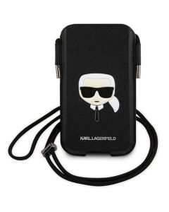 Karl Lagerfeld KLHCP12MOPHKHK Protective Hardcase Θήκη Πουγκί για Smartphone έως 6.1'' Karl's Head