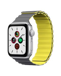 Kingxbar Magnetic Loop Strap Grey / Yellow - Apple Watch 38/40/41mm (1/2/3/4/5/6/7/8/SE)