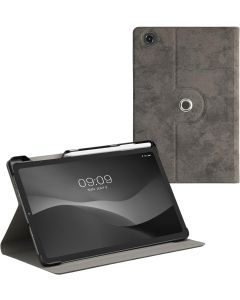 KWmobile 360 Flip PU Leather Case Stand (60308.73) Anthracite (Samsung Galaxy Tab S6 Lite 10.4 2020 / 2022)