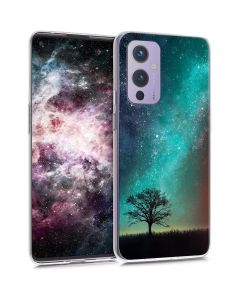 KWmobile Slim Fit Gel Case with UV Print (54511.01) Cosmic Nature (OnePlus 9)