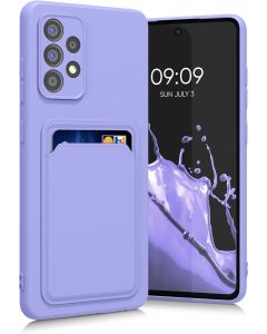 KWmobile TPU Silicone Case with Card Holder Slot (55083.108) Lavender (Samsung Galaxy A52 / A52s)