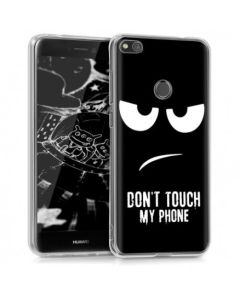 KWmobile TPU Silicone Case (40898.05) Don't Touch my Phone (Huawei P8 Lite 2017 / P9 Lite 2017 / Honor 8 Lite)