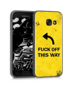 KWmobile Θήκη Σιλικόνης Slim Fit Silicone Case (40691.25) Fuck off This Way (Samsung Galaxy A3 2017)