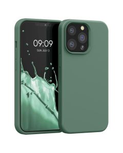 KWmobile Hard Rubber Case Θήκη Σιλικόνης (55880.166) Forest Green (iPhone 13 Pro)