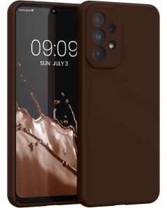 KWmobile Hard Rubber Case Θήκη Σιλικόνης (57833.247) Chocolate (Samsung Galaxy A33 5G)