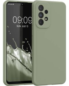 KWmobile Hard Rubber Case Θήκη Σιλικόνης (57833.172) Gray Green (Samsung Galaxy A33 5G)