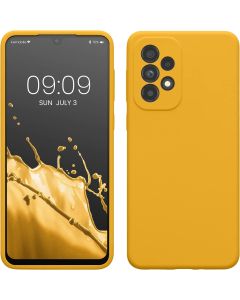 KWmobile Hard Rubber Case Θήκη Σιλικόνης (57833.143) Honey Yellow (Samsung Galaxy A33 5G)