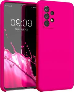 KWmobile Hard Rubber Case Θήκη Σιλικόνης (54347.77) Neon Pink (Samsung Galaxy A52 / A52s)