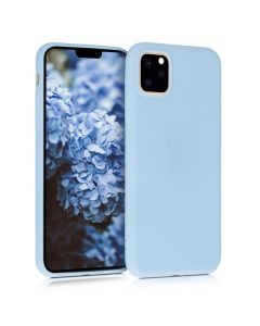 KWmobile TPU Silicone Case (49789.58) Light Blue Matte (iPhone 11 Pro Max)