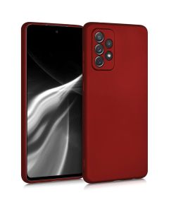 KWmobile TPU Silicone Case (54363.36) Metallic Dark Red (Samsung Galaxy A72 4G / 5G)