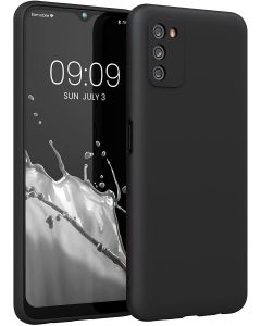 KWmobile TPU Silicone Case (56517.47) Black Matte (Samsung Galaxy A03s)