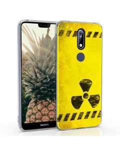 KWmobile Slim Fit Gel Case with UV Print (46634.06) Radioactivity (Nokia 7.1 2018)