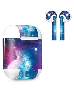 KWmobile Set of Stickers Αυτοκόλλητα για τα Apple AirPods (44530.02) Outer Space
