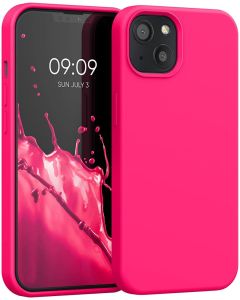 KWmobile Hard Rubber Case Θήκη Σιλικόνης (55878.77) Neon Pink (iPhone 13)