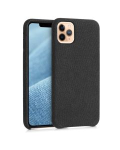 KWmobile TPU and Fabric Case (49806.01) Canvas Black (iPhone 11 Pro Max)