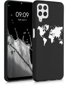 KWmobile TPU Silicone Case (55497.02) Travel Outline (Samsung Galaxy A22 4G)