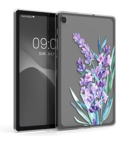 KWmobile Slim Fit Gel Case Lavender Flowers (52242.06) Θήκη Σιλικόνης Διάφανη (Samsung Galaxy Tab S6 Lite 10.4 2020 / 2022)