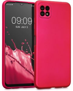 KWmobile TPU Silicone Case (55247.65) Metallic Pink (Samsung Galaxy A22 5G)
