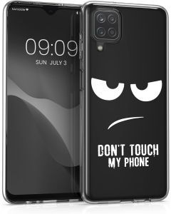 KWmobile Slim Fit Gel Case Don't Touch My Phone (54210.04) Θήκη Σιλικόνης (Samsung Galaxy A12)