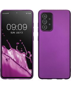 KWmobile TPU Silicone Case (54351.240) Metallic Violet (Samsung Galaxy A52 / A52s)