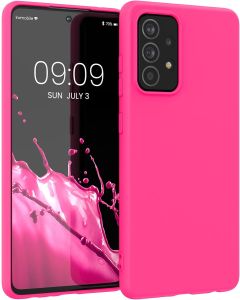 KWmobile TPU Silicone Case (54346.77) Neon Pink (Samsung Galaxy A52 / A52s)
